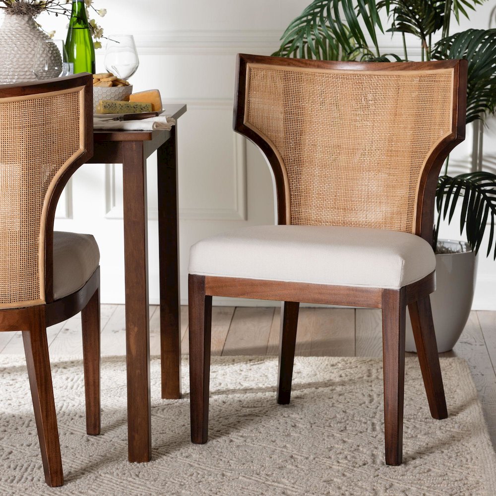Franco Rattan-Back Dining Chair. Picture 3