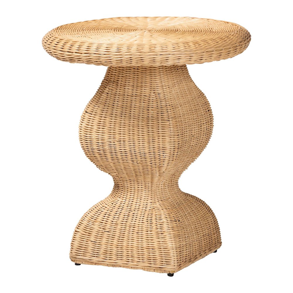 Hideo Natural Rattan End Table. Picture 1