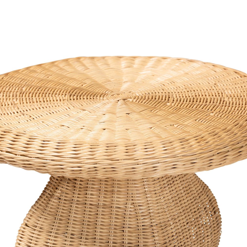 Hideo Natural Rattan End Table. Picture 4