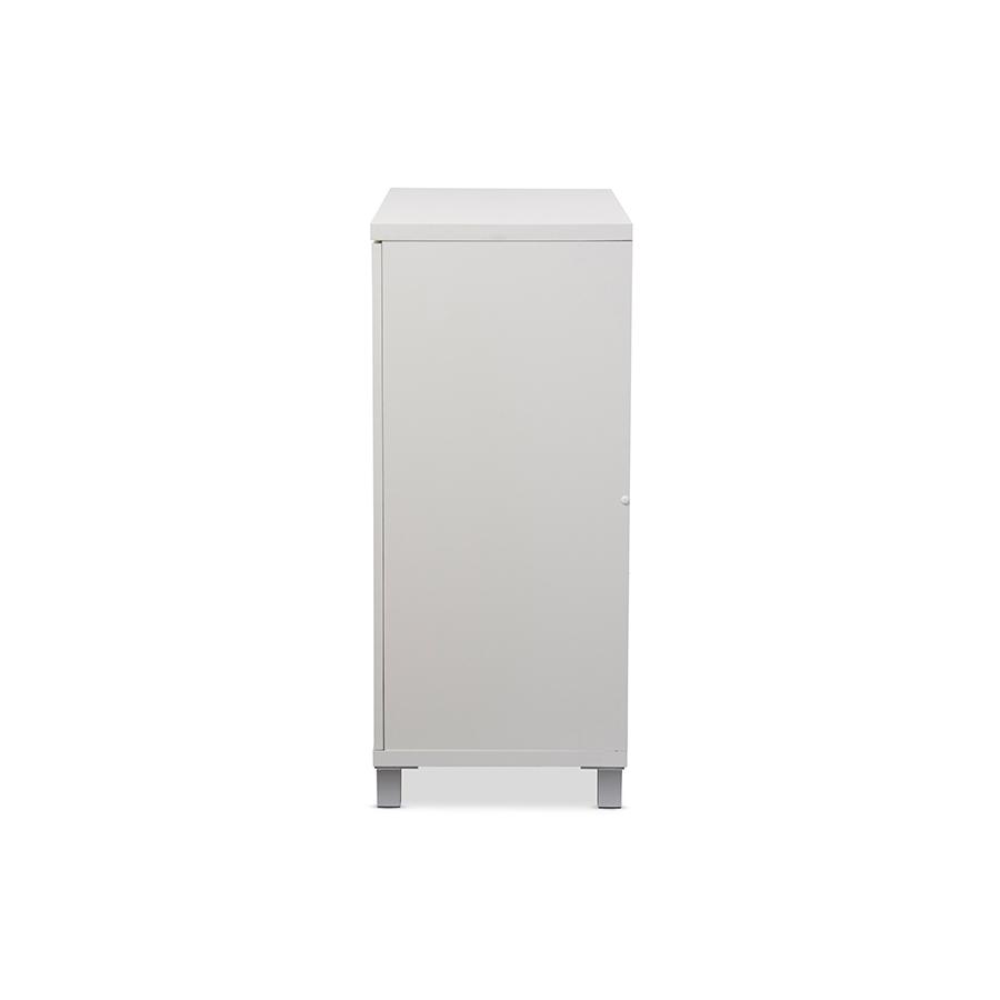 White Wood Entryway Handbags or School Bags Storage Sideboard Cabinet. Picture 4