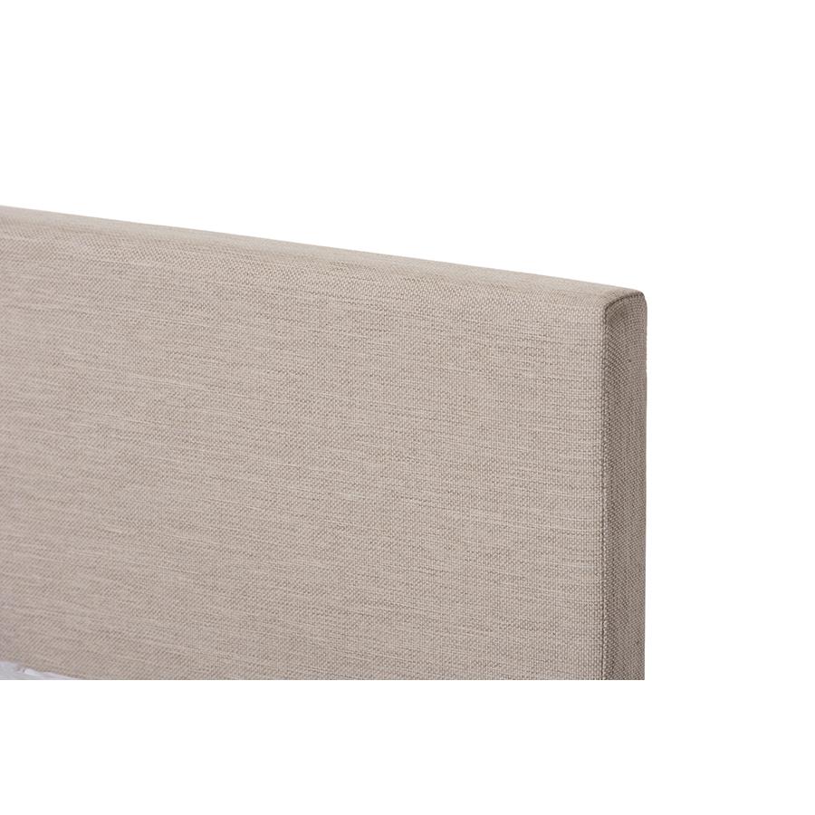 Panel-Stitched Queen Size Platform Bed. Picture 4