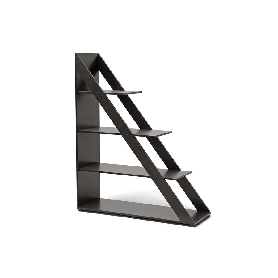 Baxton Studio Psinta Dark Brown Modern Shelving Unit. Picture 4