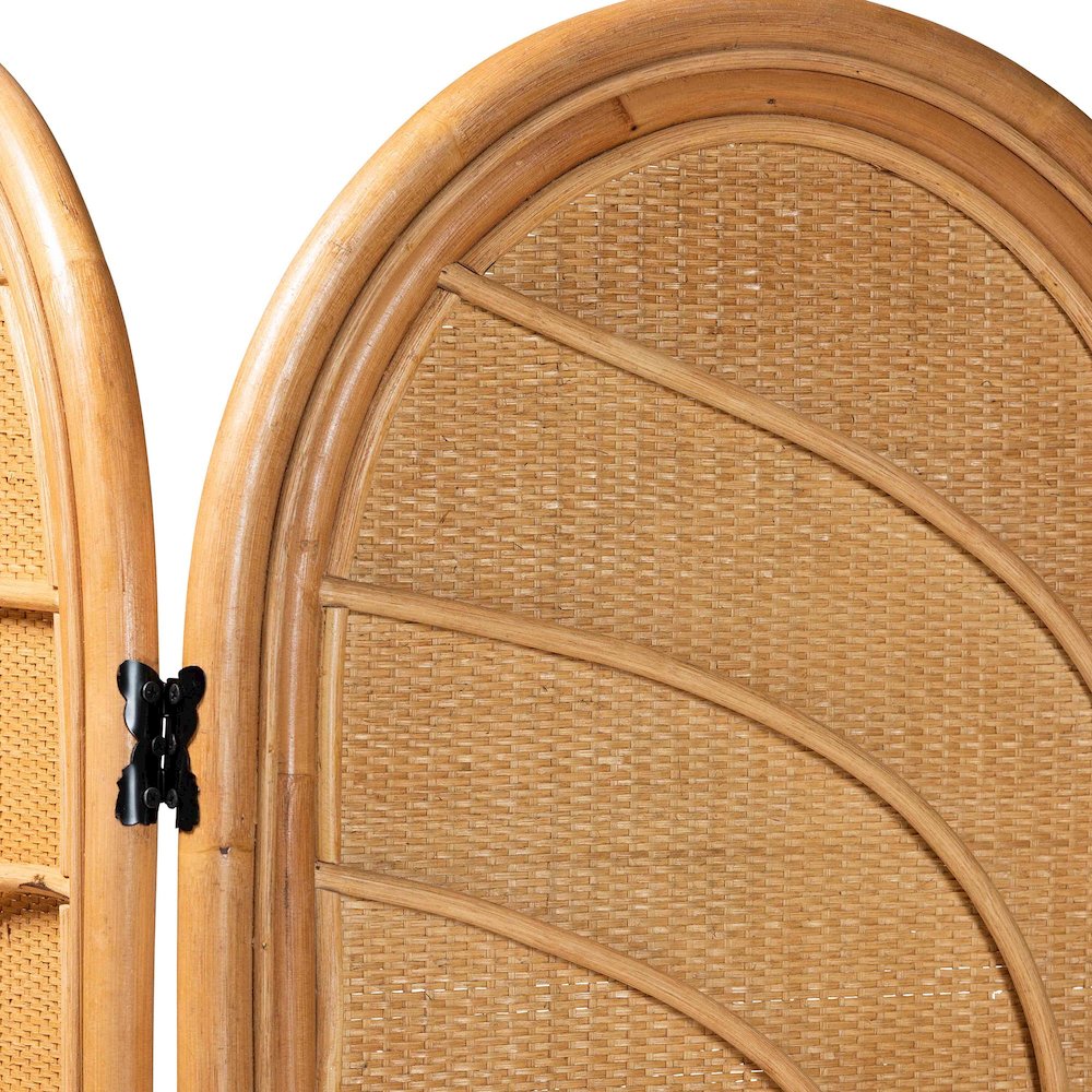 Kiyoko Natural Rattan Room Divider. Picture 4