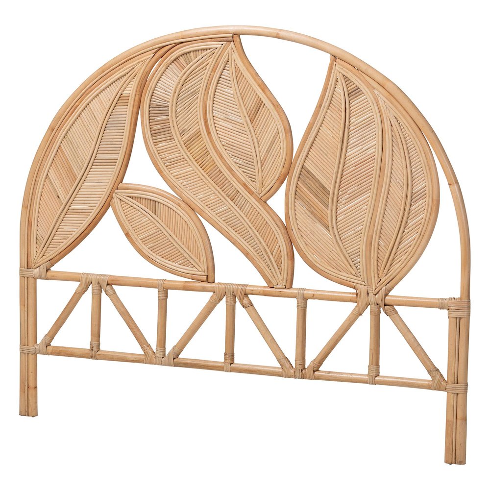 Lifen Natural Rattan Standalone Headboard, King. Picture 1
