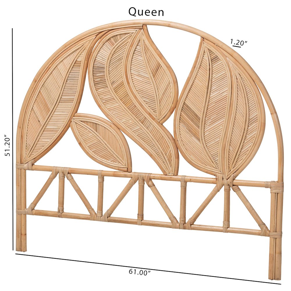 Lifen Natural Rattan Standalone Headboard, King. Picture 8
