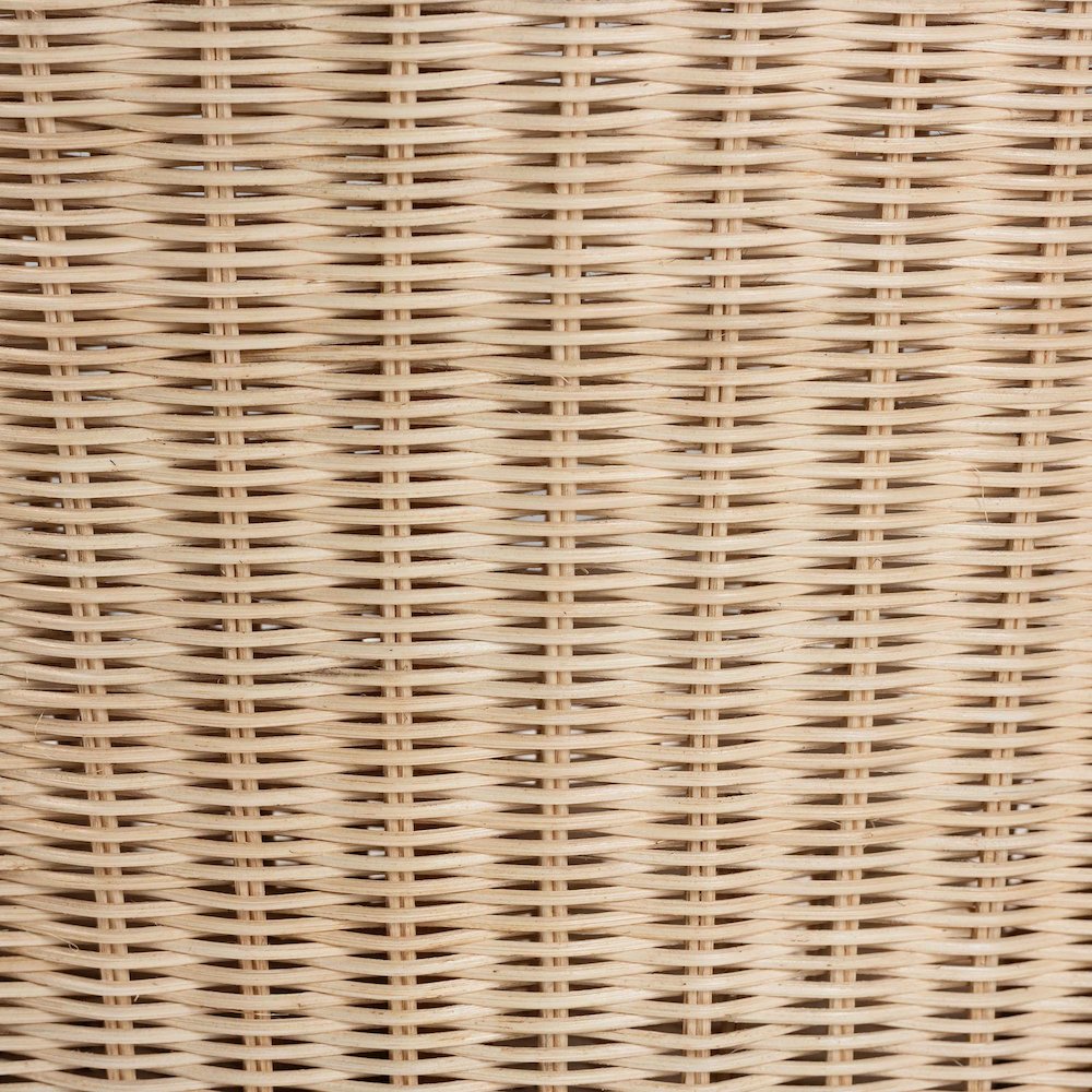 Mabel Natural Rattan 2-Piece Dining Chair Set - Handwoven Wicker Accent Chair. Picture 6