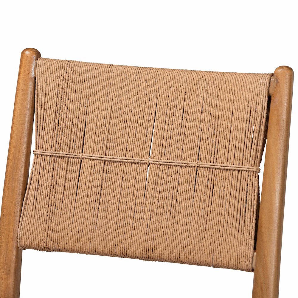 Alva Paper Loom Woven 2-Piece Dining Chair Set - Handwoven Side Chair with. Picture 4