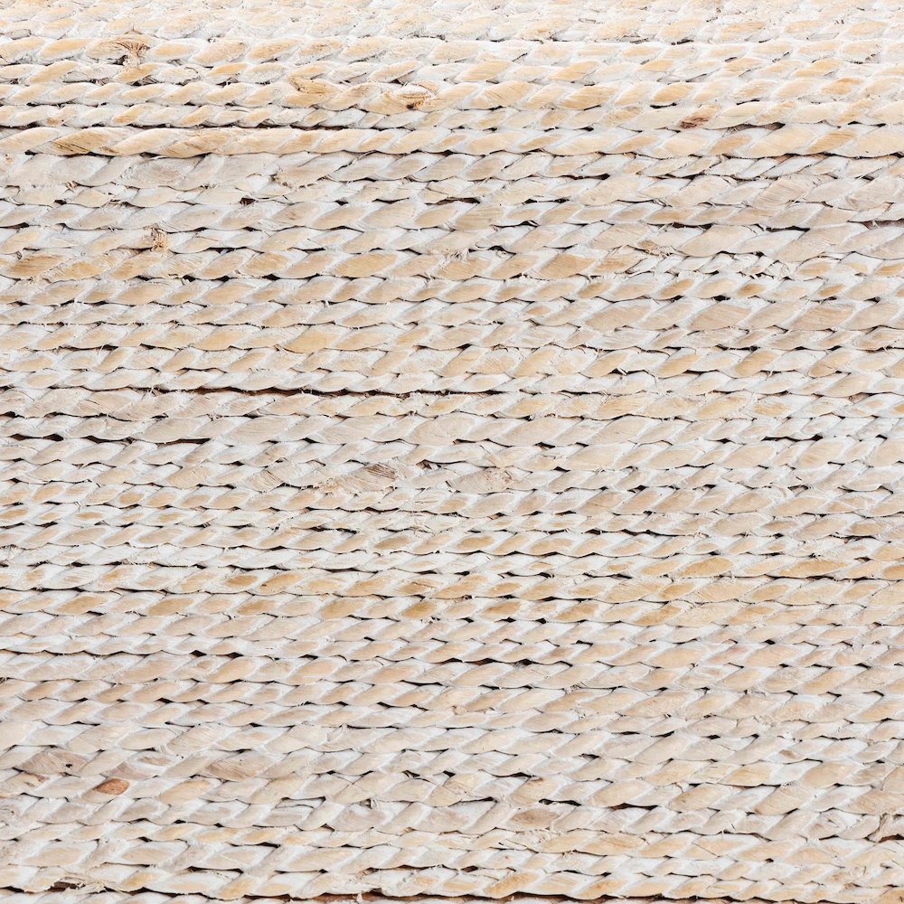 Lejane Woven Seagrass Console Table - Handwoven Wicker Waterfall Accent Table. Picture 5