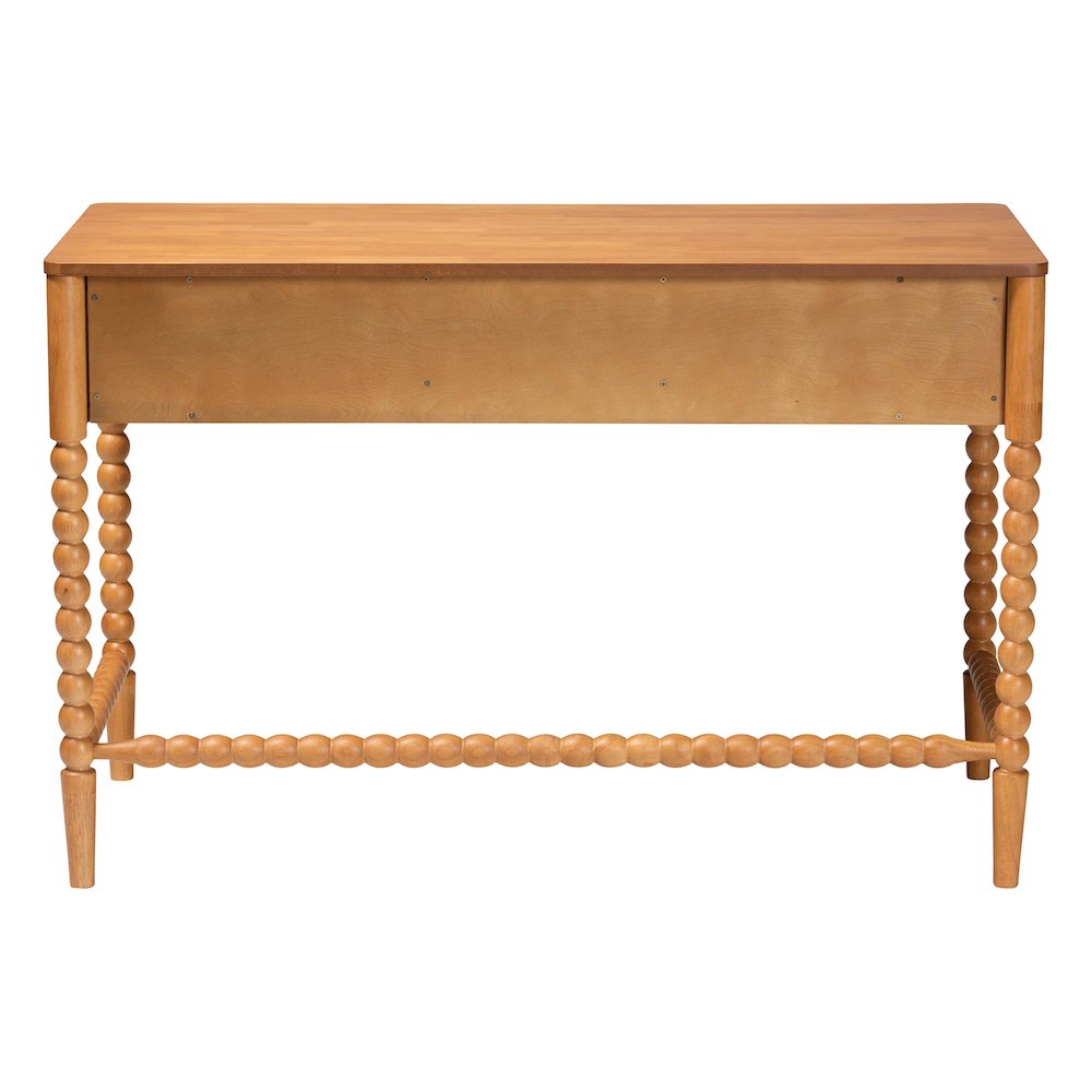 Lucera Bobbin Writing Desk, Oak Brown. Picture 6