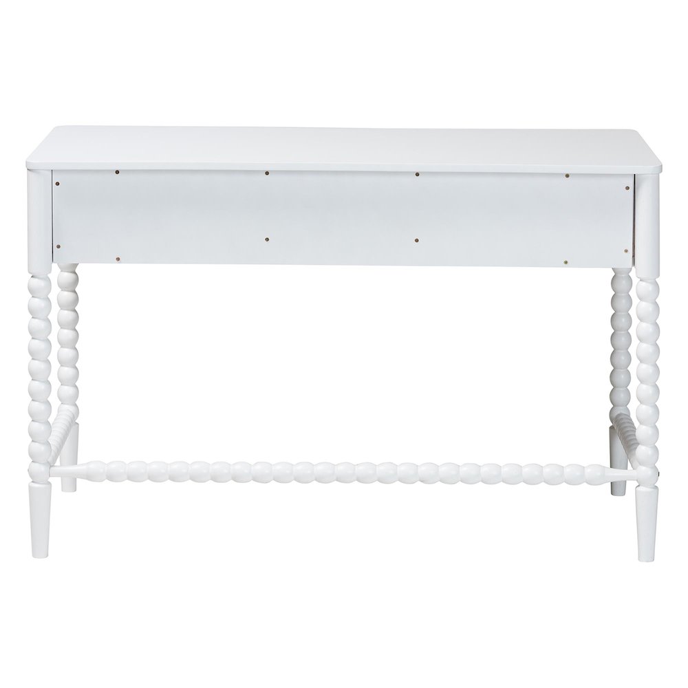 Lucera Bobbin Writing Desk, White. Picture 6
