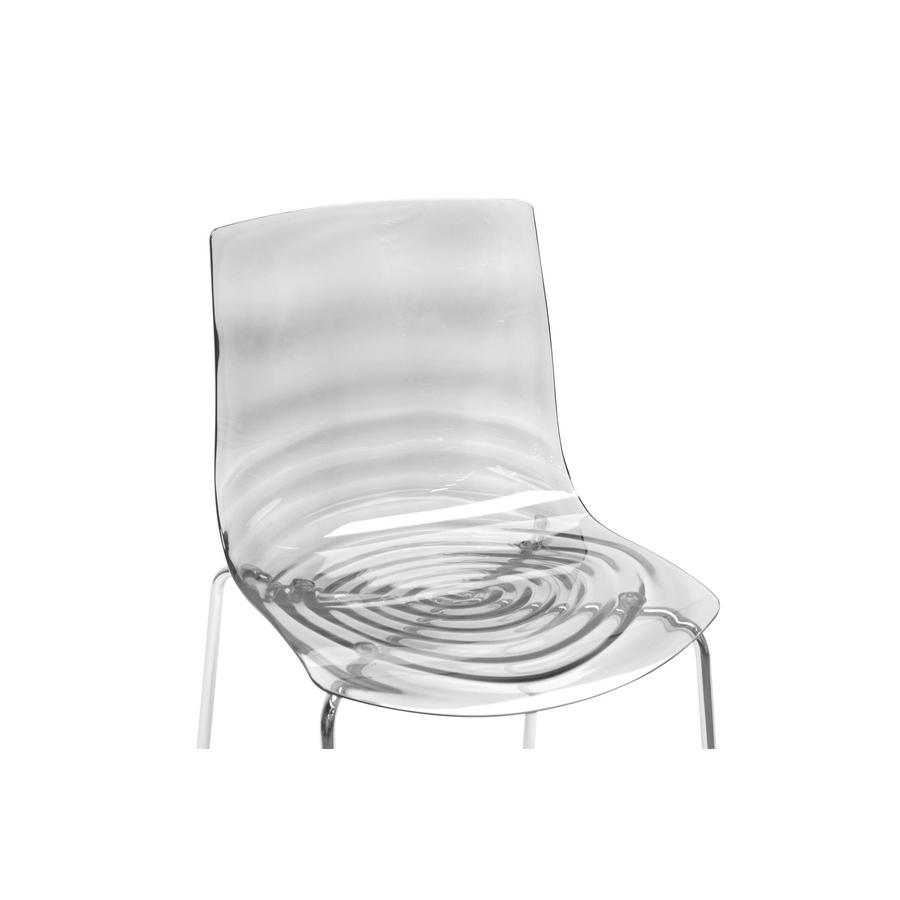 Clear Plastic Dining Chair. Picture 3