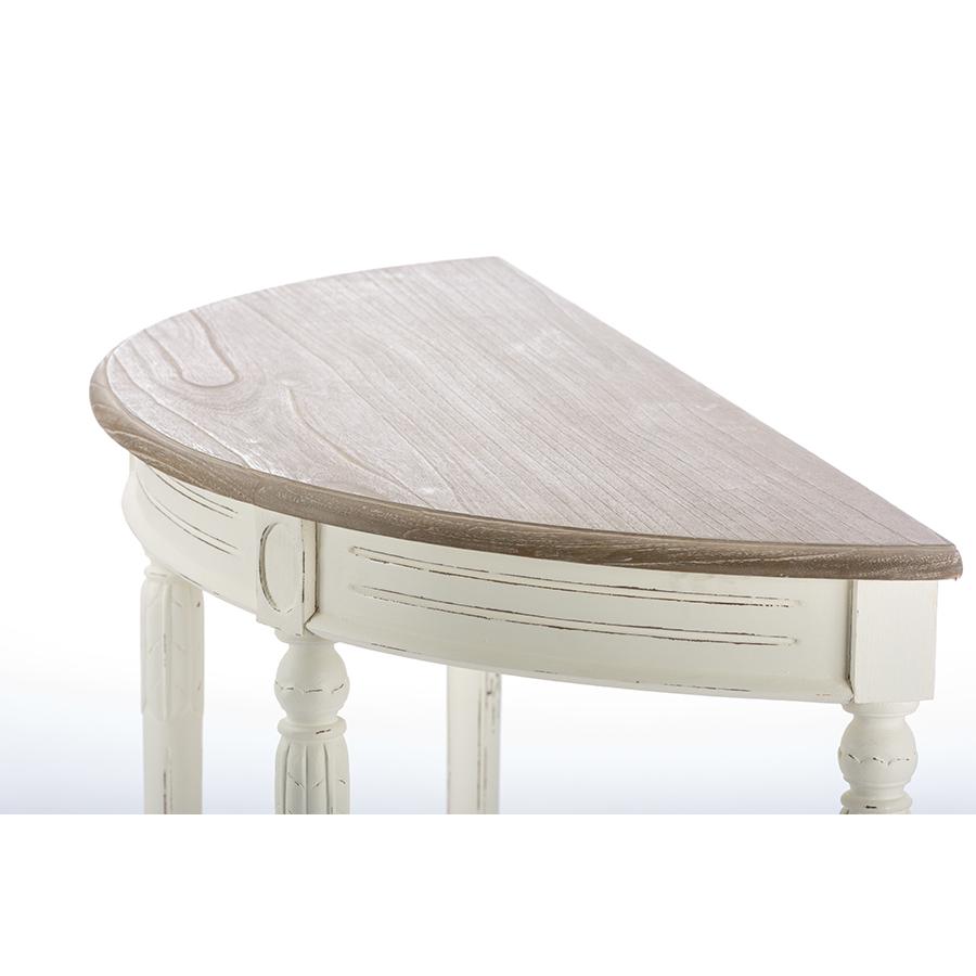 Baxton Studio Vologne Traditional White Wood French Console Table. Picture 2