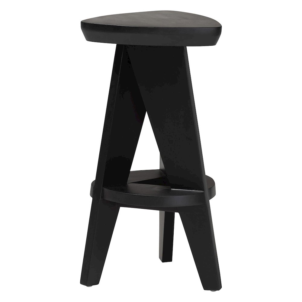 Roy Wood Counter Stool, Black. Picture 1