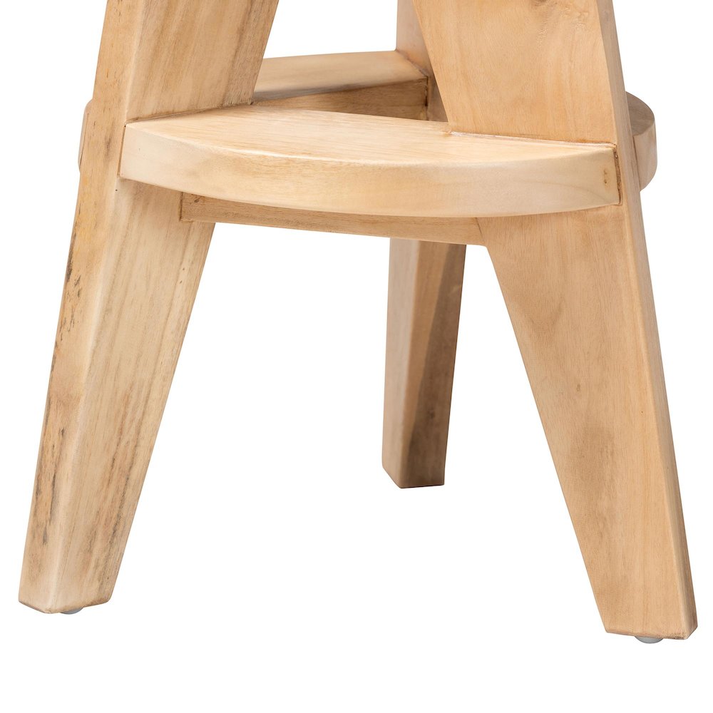 Roy Wood Counter Stool, Natural Brown. Picture 5