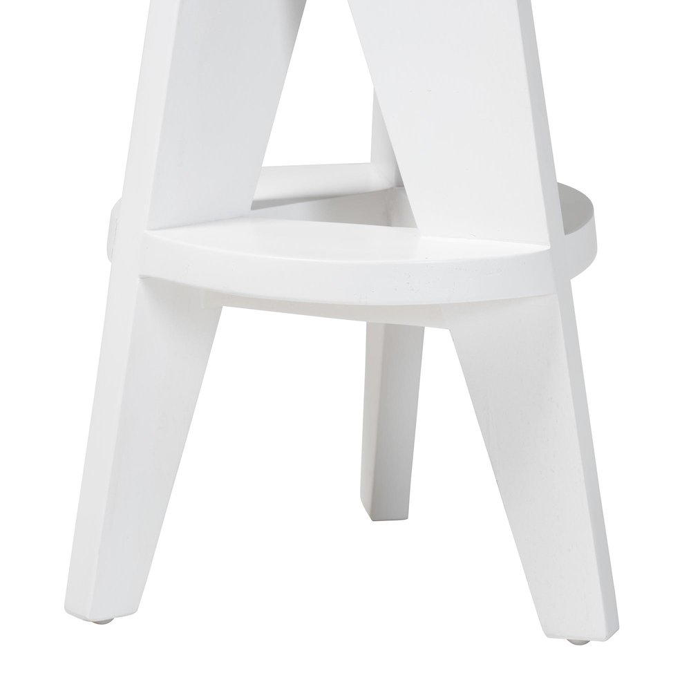 Roy Wood Counter Stool, White. Picture 5
