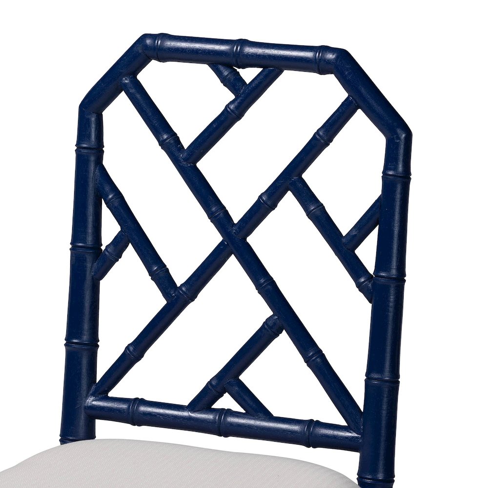 Sergio Wood Counter Stool, Navy Blue. Picture 6