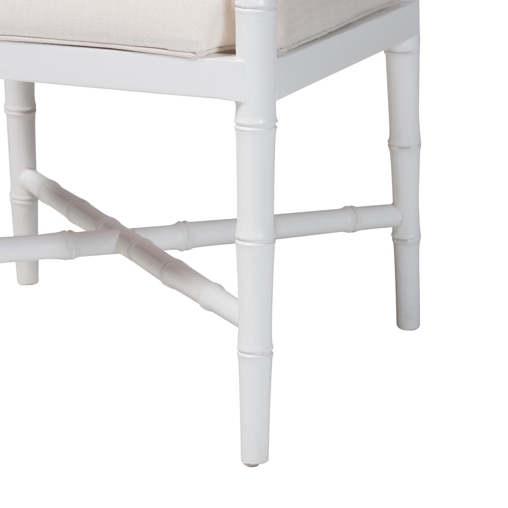 Sergio Wood 2-Piece Dining Chair Set, White. Picture 6