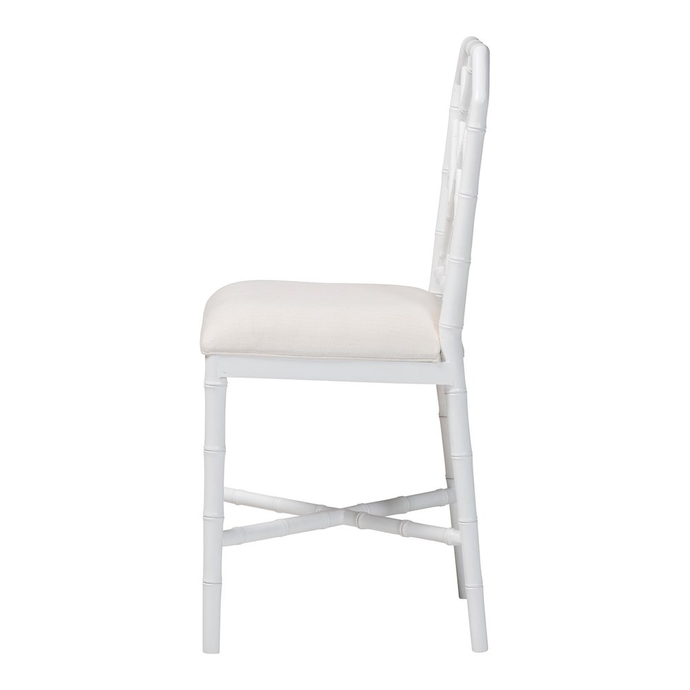 Sergio Wood Counter Stool, White. Picture 4