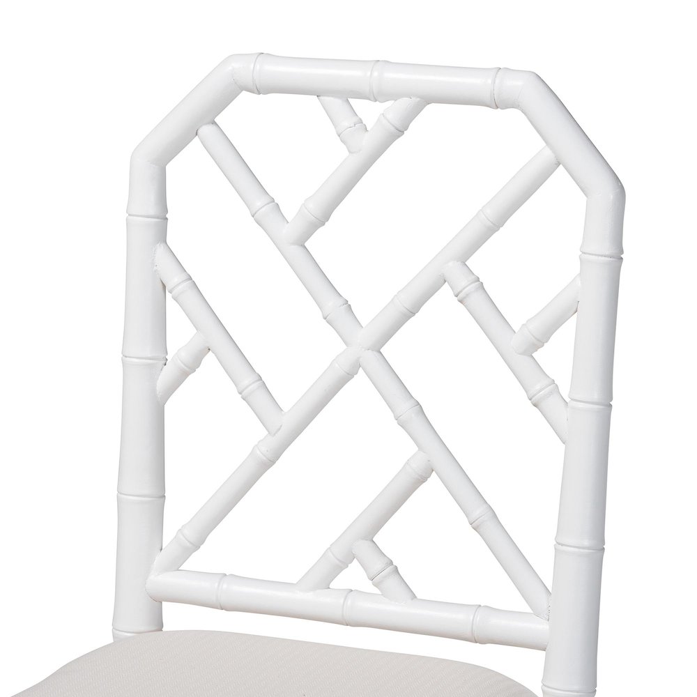 Sergio Wood Counter Stool, White. Picture 6
