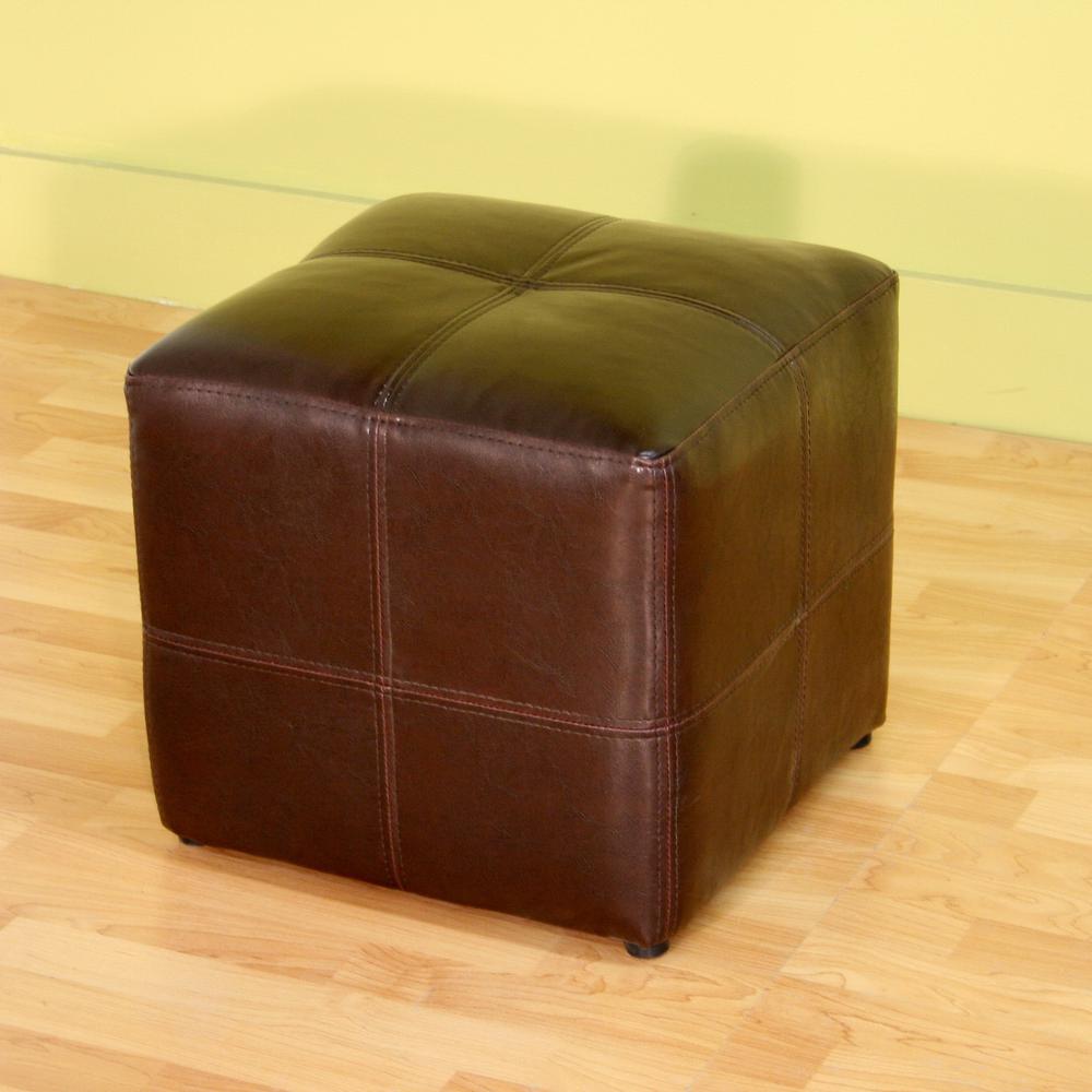 Nox Dark Brown Ottoman. Picture 3