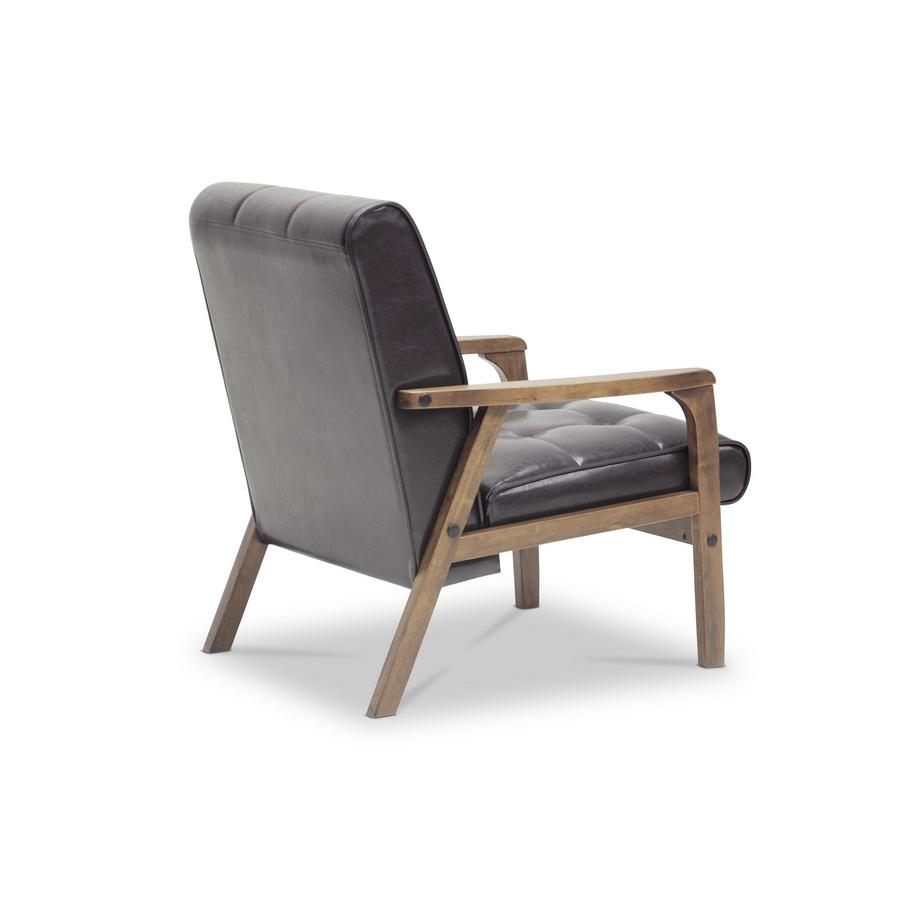 Mid-Century Masterpieces Club Chair—Brown. Picture 3