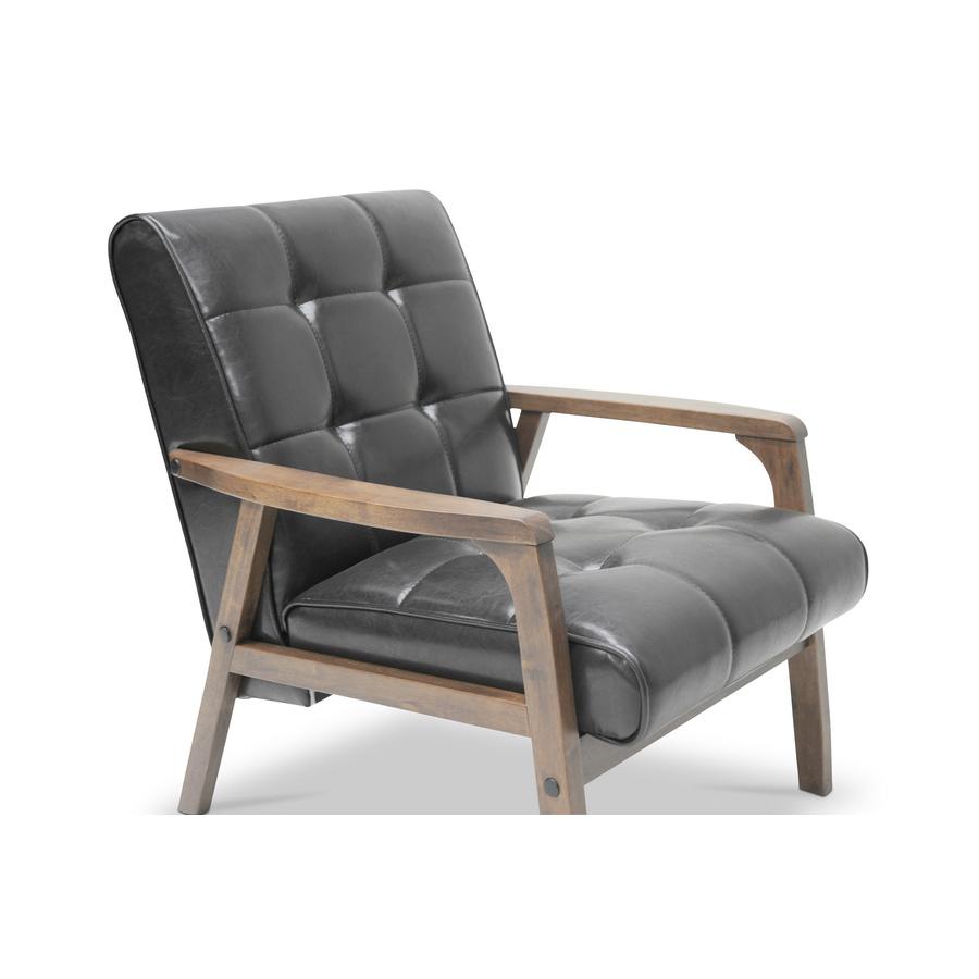 Mid-Century Masterpieces Club Chair—Brown. Picture 4