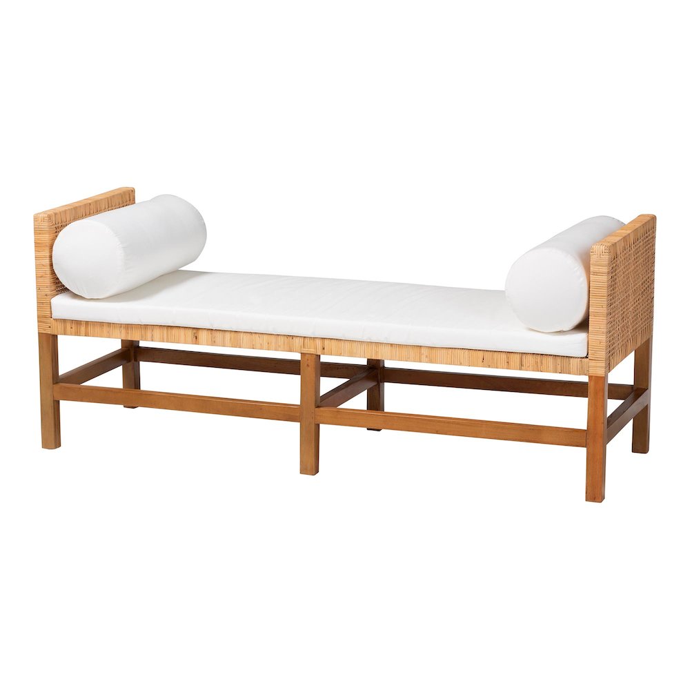 Vivan Natural Rattan Bench, Backless. Picture 1