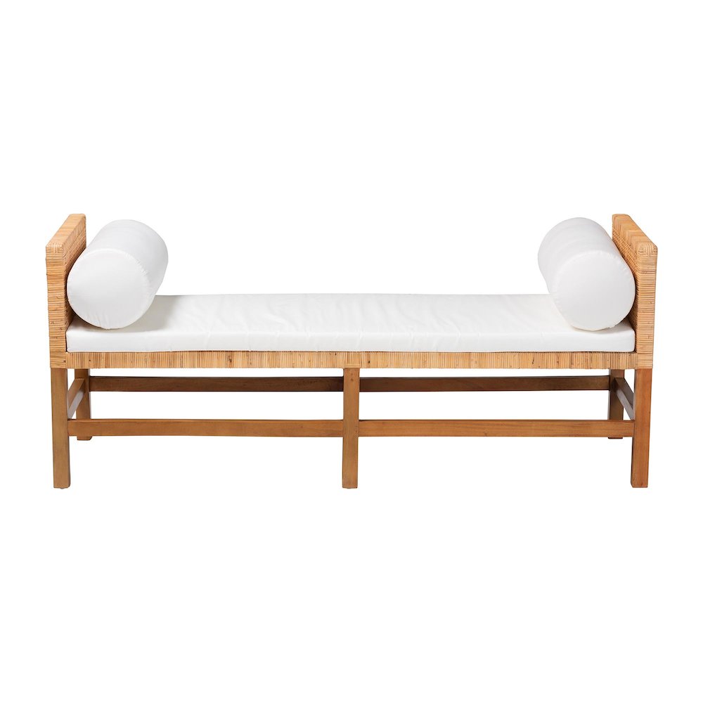 Vivan Natural Rattan Bench, Backless. Picture 2