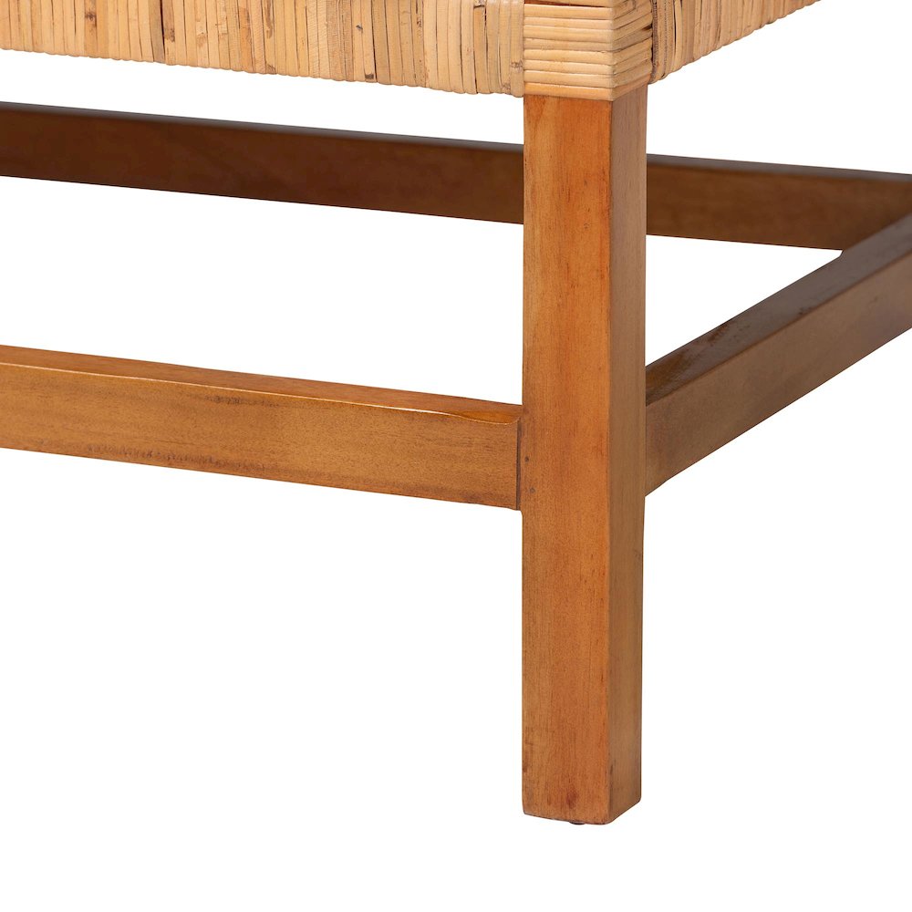 Vivan Natural Rattan Bench, Backless. Picture 5