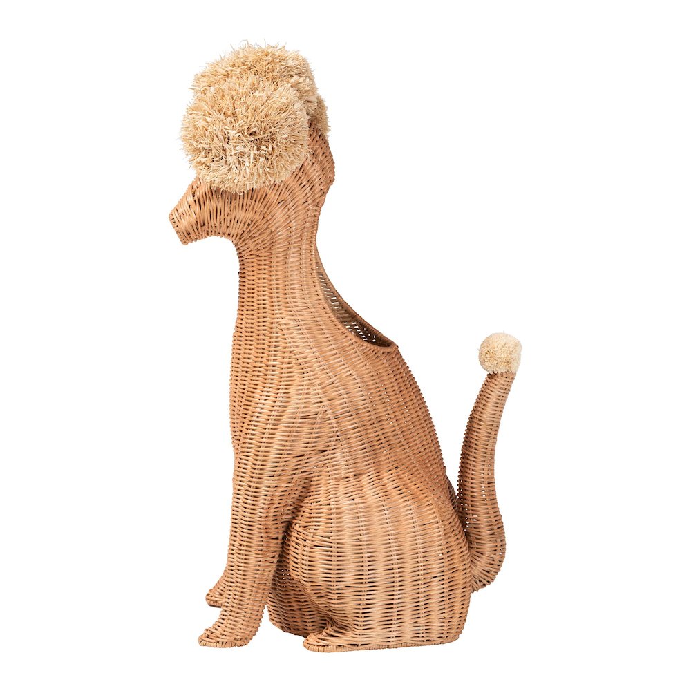 Persis Natural Rattan Poodle Umbrella Holder. Picture 4