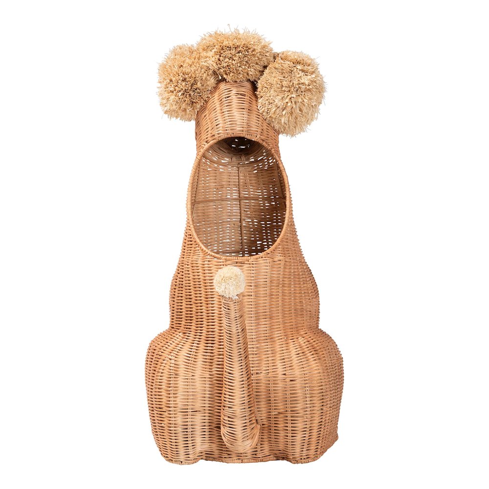Persis Natural Rattan Poodle Umbrella Holder. Picture 5