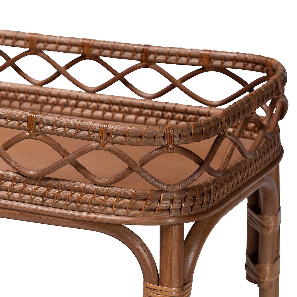 Fumiyo Natural Rattan Kitchen Cart. Picture 5
