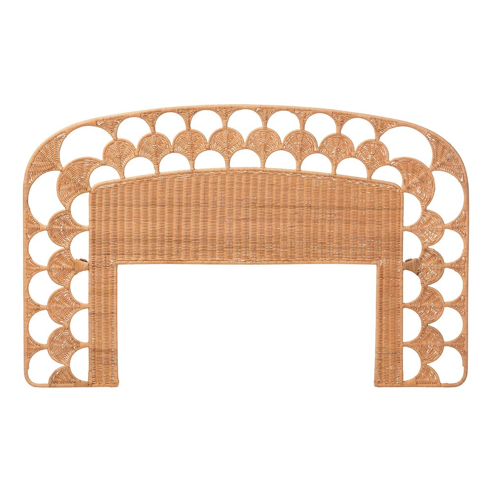 Felician Natural Rattan Standalone Headboard, Queen. Picture 2