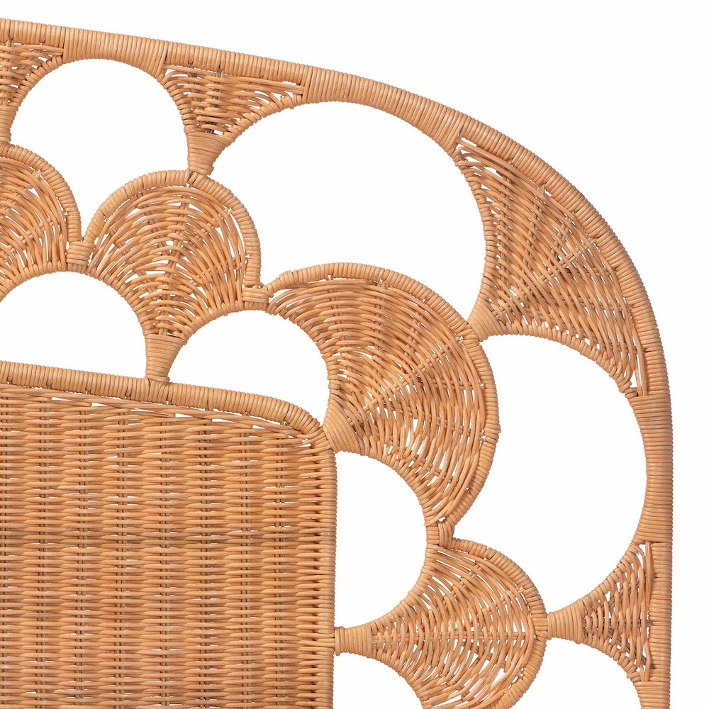 Felician Natural Rattan Standalone Headboard, Queen. Picture 4