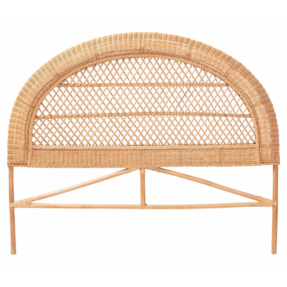Harini Natural Rattan Standalone Headboard, Queen. Picture 2