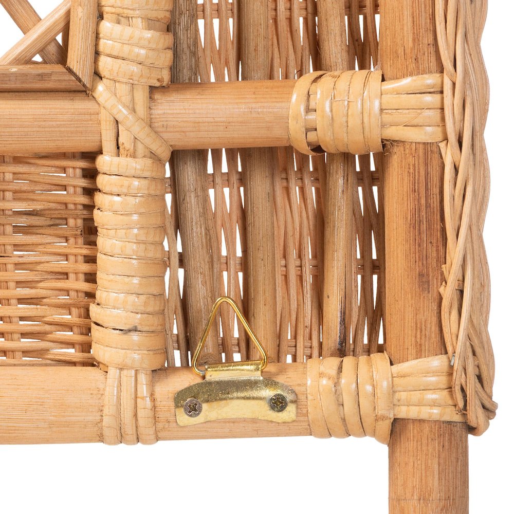 Harini Natural Rattan Standalone Headboard, Queen. Picture 5