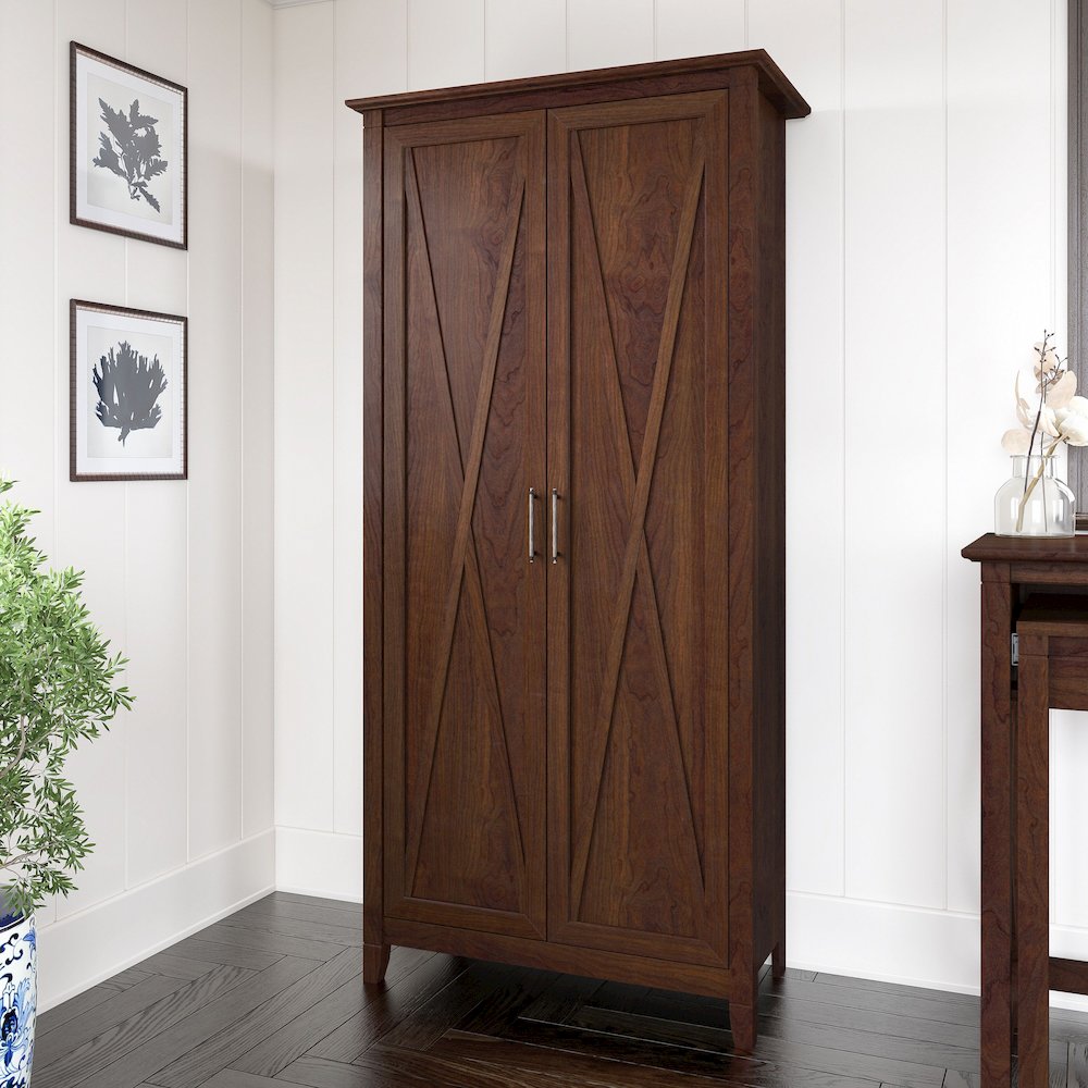 Key West Tall Storage Cabinet with Doors. Picture 2