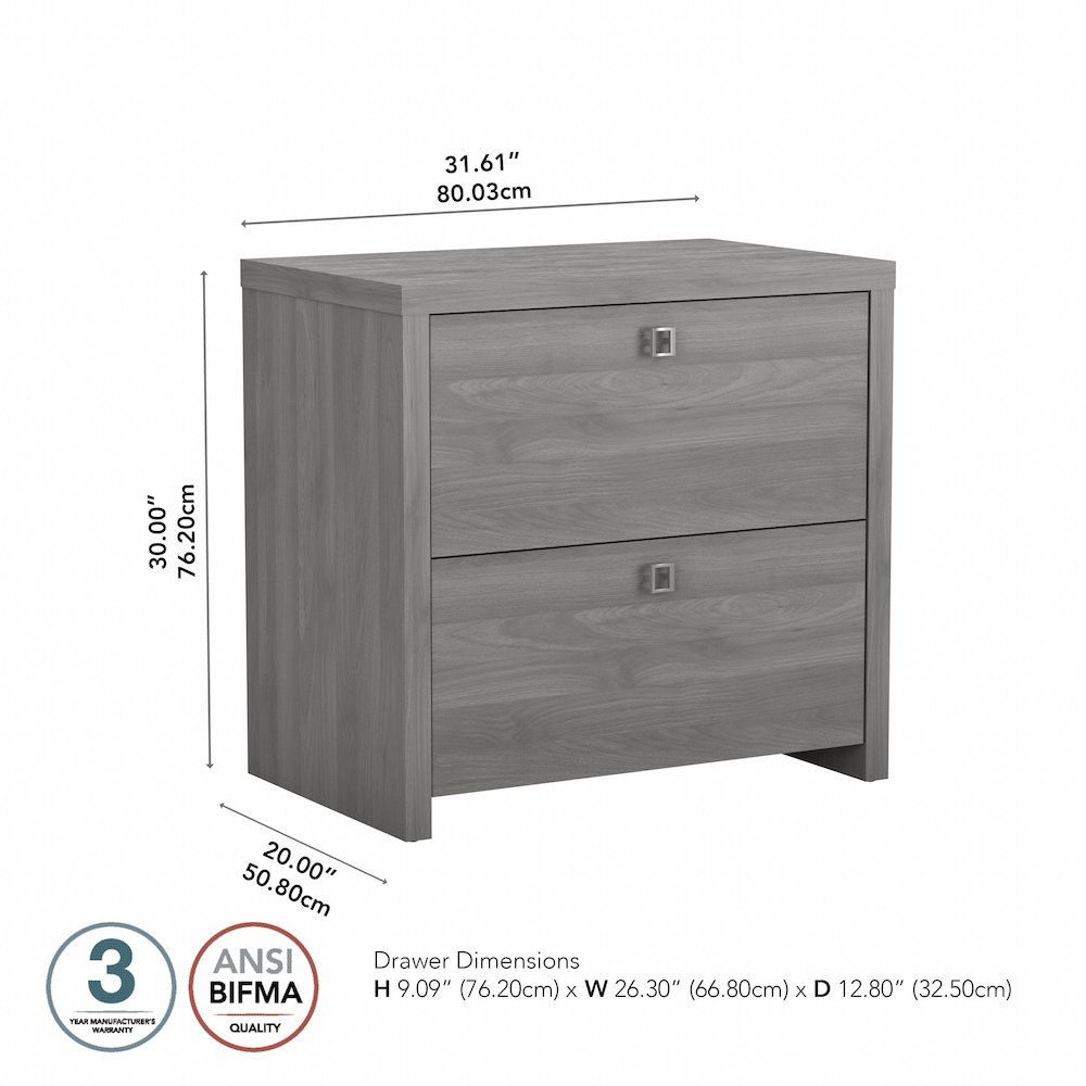 Echo 2 Drawer Lateral File Cabinet. Picture 6