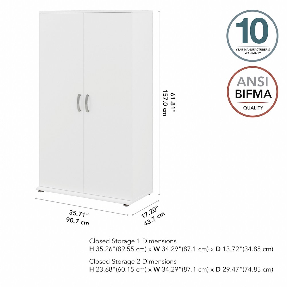 Universal Tall Storage Cabinet with Doors and Shelves. Picture 9