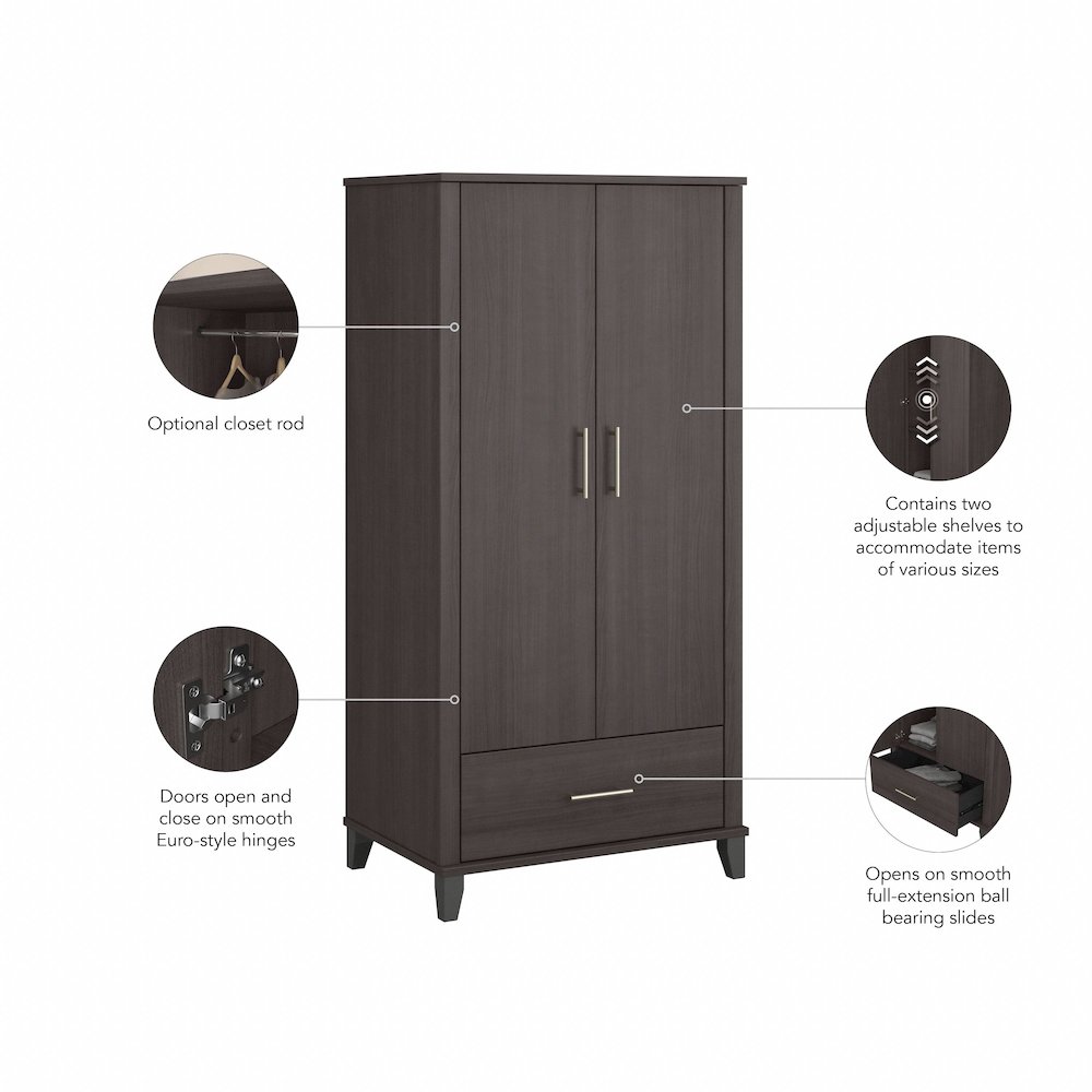 Somerset Large Armoire Cabinet. Picture 8
