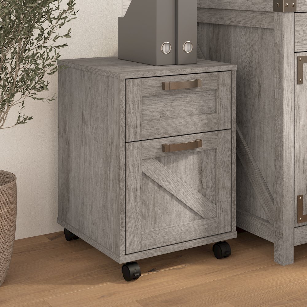 Knoxville 2 Drawer Mobile File Cabinet. Picture 2