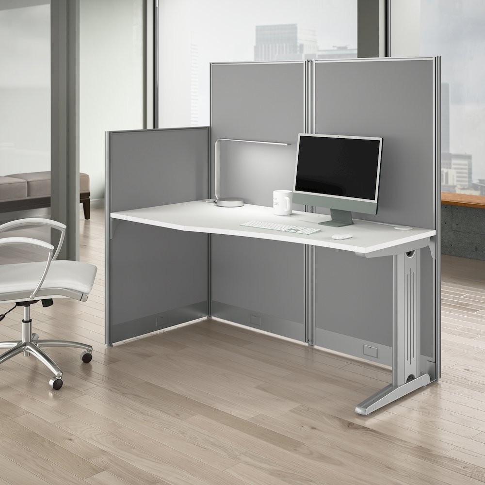 Office in an Hour 65W x 33D Straight Cubicle Desk. Picture 2