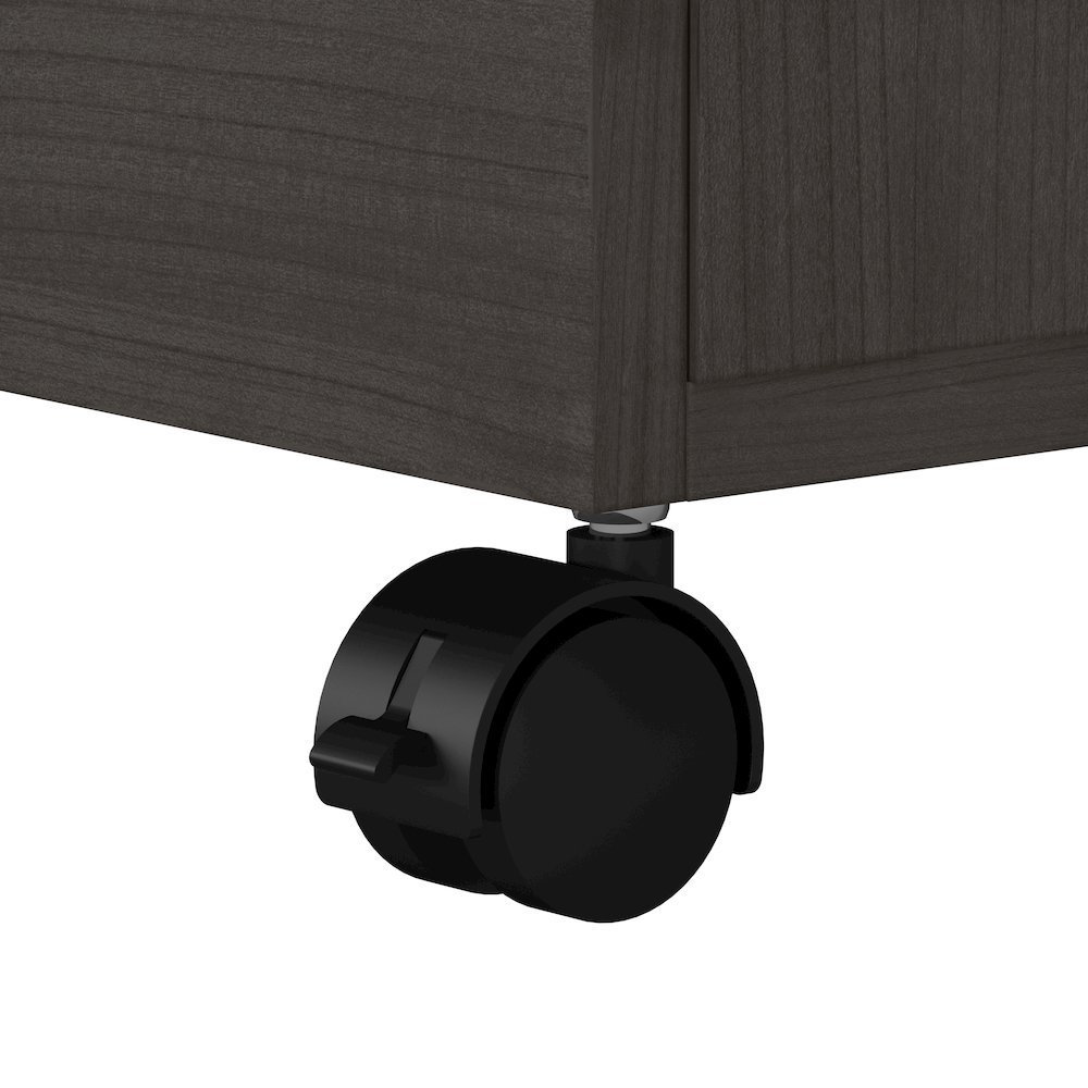 Echo L Shaped Bow Front Desk with Mobile File Cabinet. Picture 8