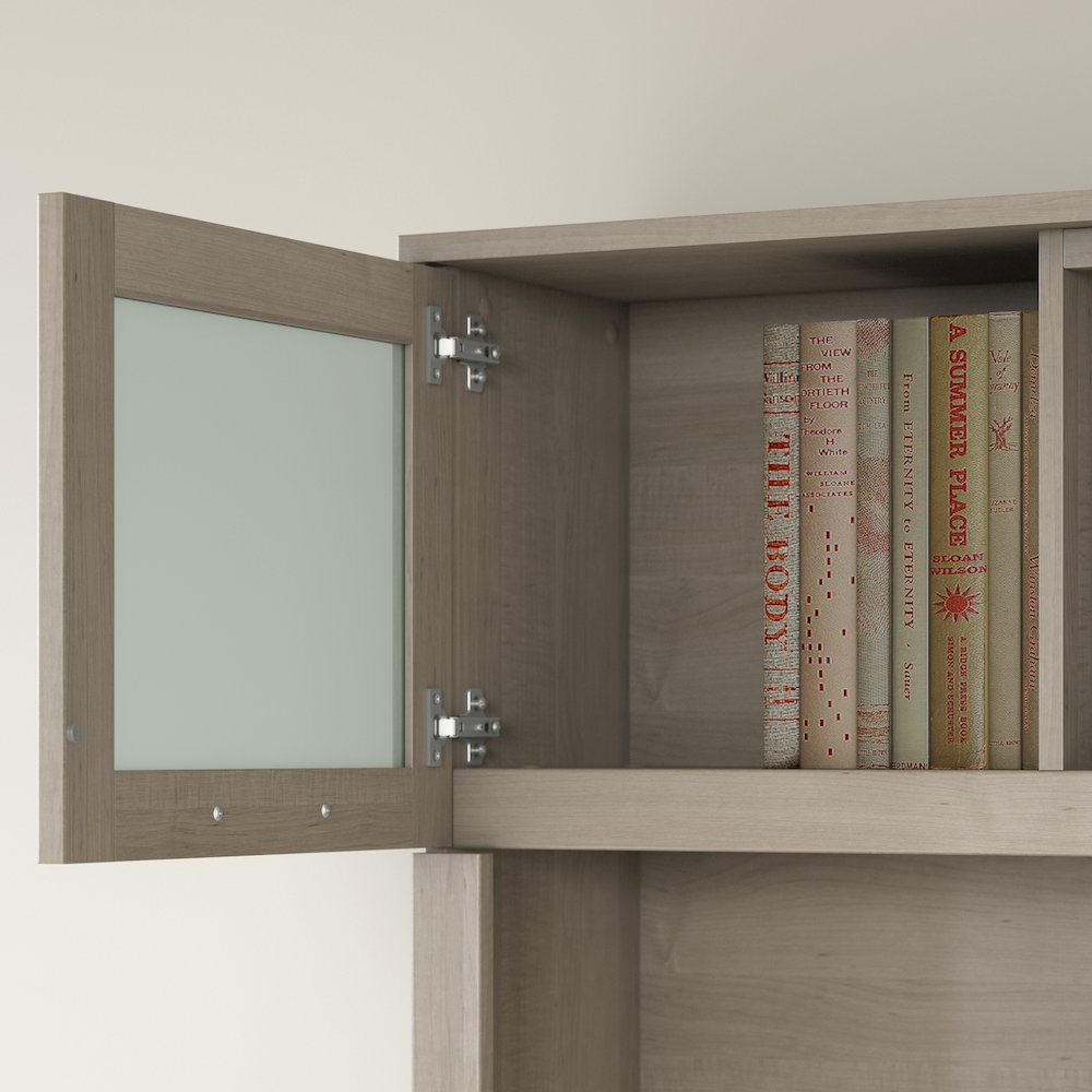 Somerset 72W Office Desk with Drawers and Hutch. Picture 4