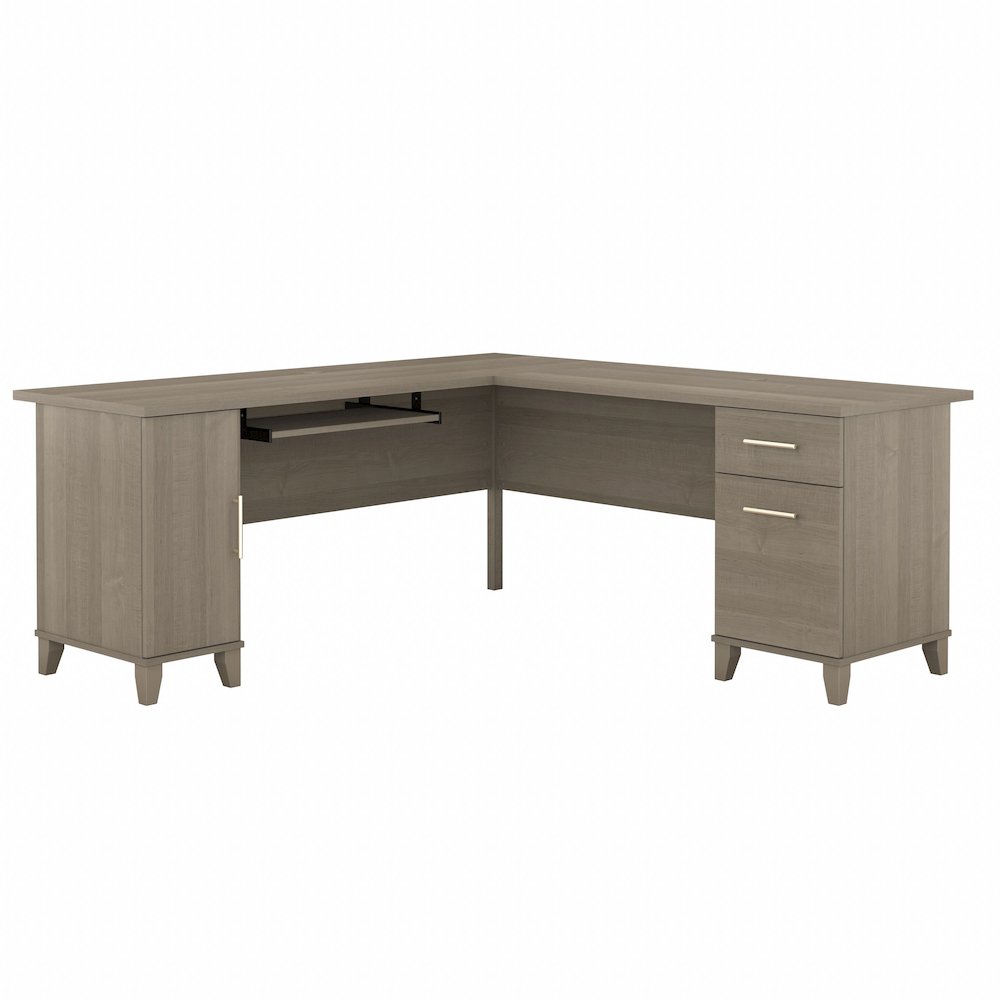 Somerset 72W L Shaped Desk with Storage. Picture 1