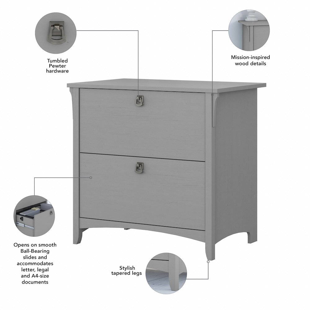 Salinas 2 Drawer Lateral File Cabinet. Picture 7