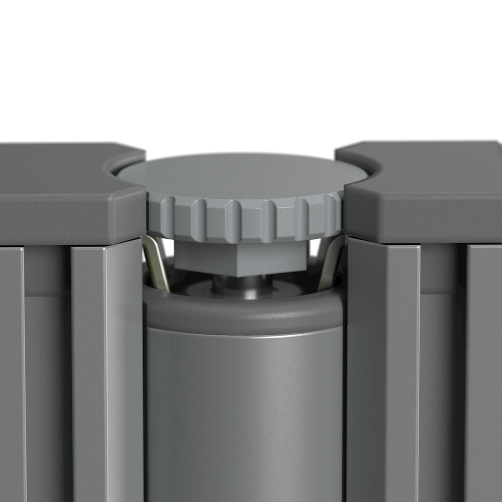 Office in an Hour 65W x 65D L Shaped Cubicle Desk. Picture 7