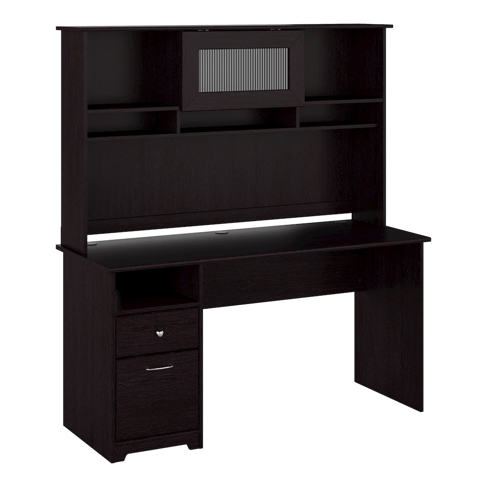 Cabot 60W Computer Desk with Hutch. Picture 1