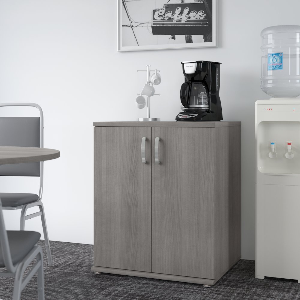 Universal Floor Storage Cabinet with Doors and Shelves. Picture 2