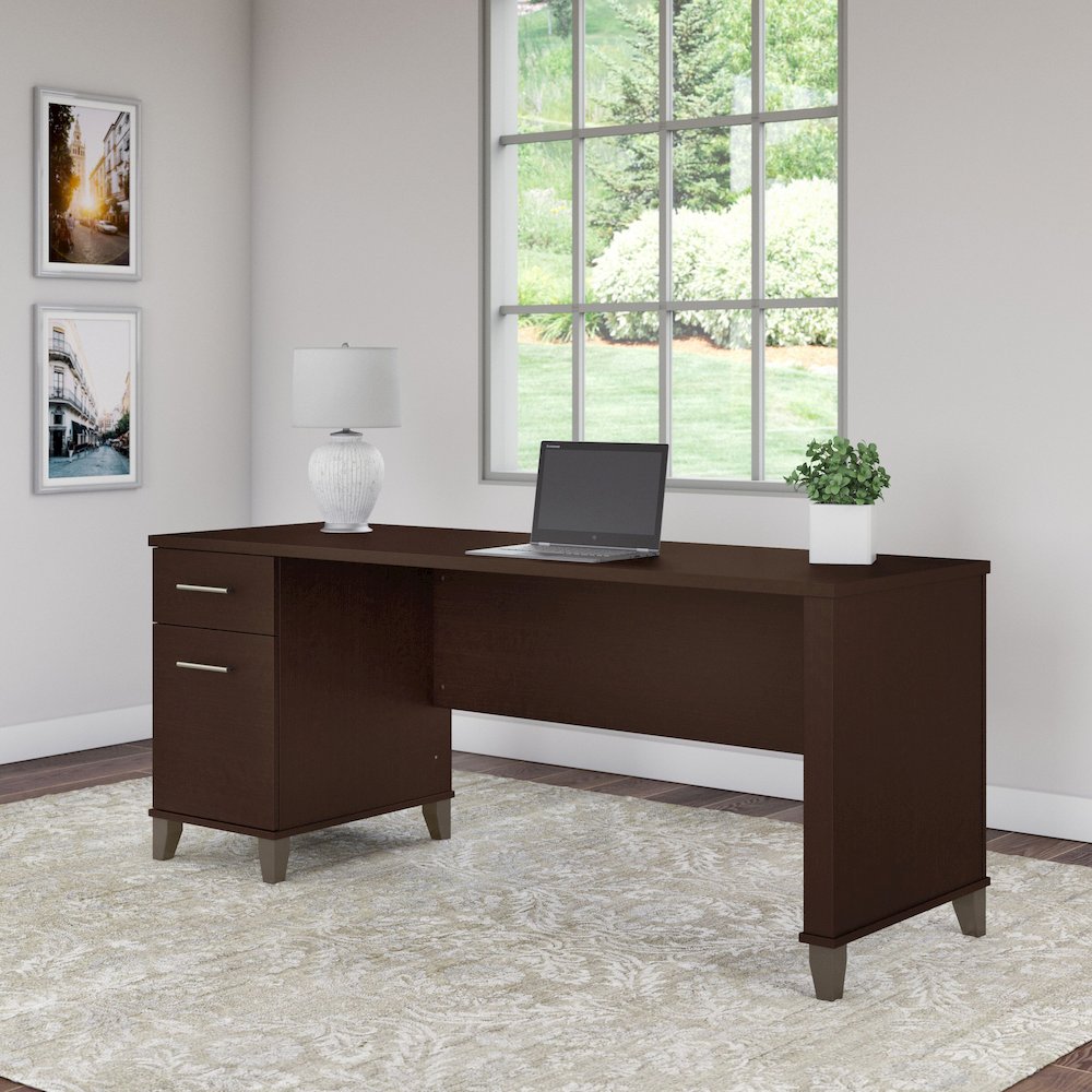 Somerset 72W Office Desk with Drawers. Picture 2